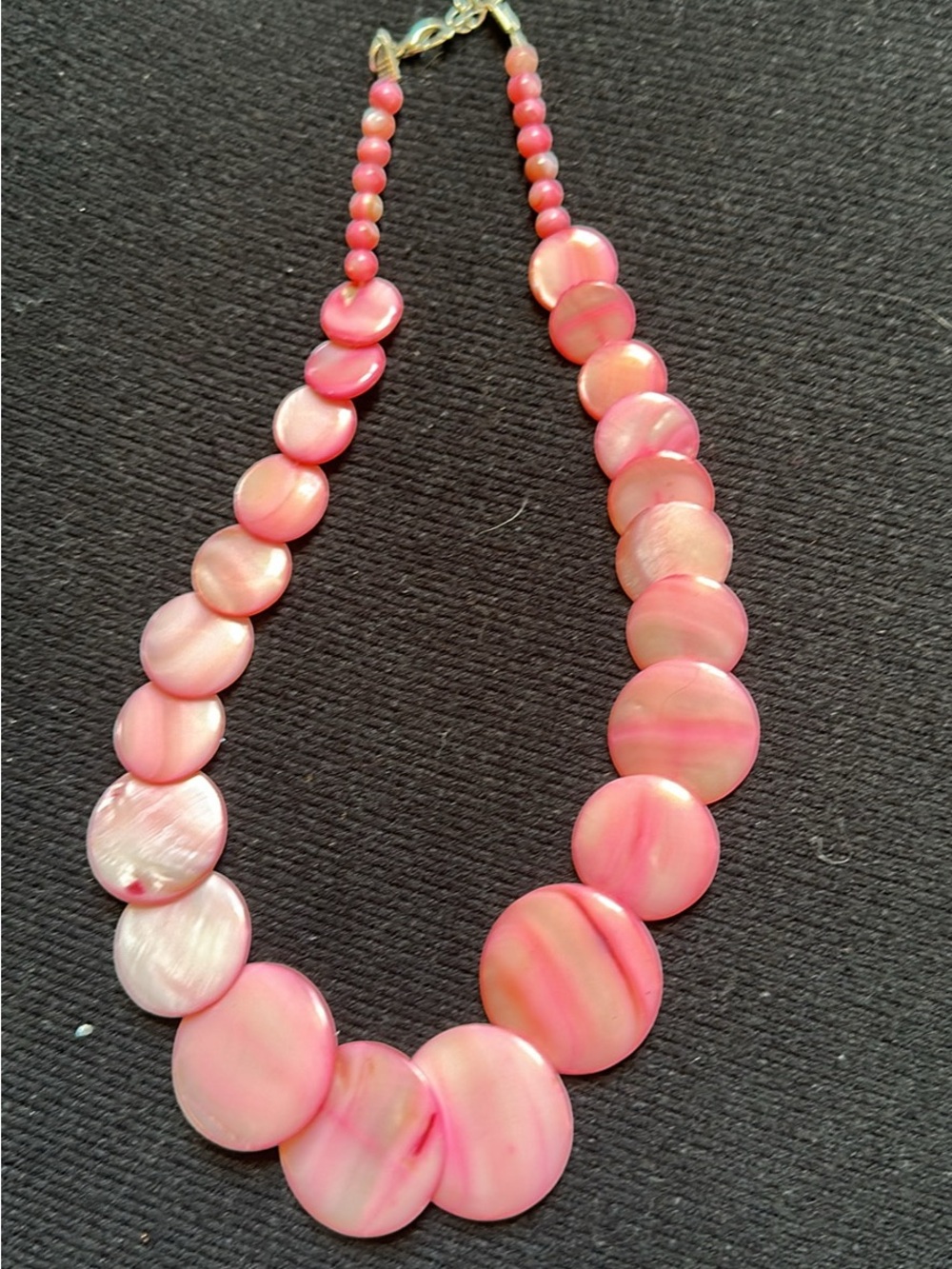 Pink Shell Disc Statement Necklace - Women Jewelry